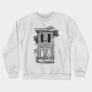 Antique door image Crewneck Sweatshirt